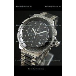 Tag Heuer Formula 1 Chronograph Swiss Replica Ceramic Ladies Watch in Black Dial