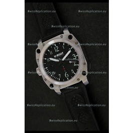 U-Boat Thousands of Feet Steel Watch in Black Dial