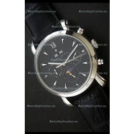 Vacheron Constantin Perpetual Calendar Japanese Watch in Black Dial