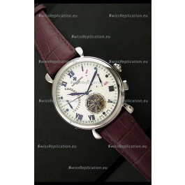 Vacheron Constantin Reserve Tourbillon Japanese Replica Watch in White Dial