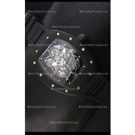 Richard Mille RM055 Bubba Watson Swiss Replica Watch in Black Indexes