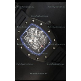 Richard Mille RM055 Bubba Watson Swiss Replica Watch in Blue Indexes