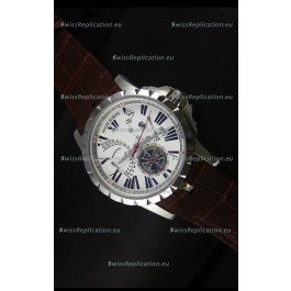 Roger Dubuis Excalibur Calendar Watch in White Dial 