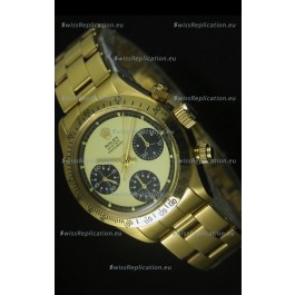 Rolex Daytona 6263 Cosmograph White Dial in Gold Case