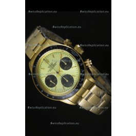Rolex Daytona 6265 Cosmograph Metallic Gilt Dial in Gold Case