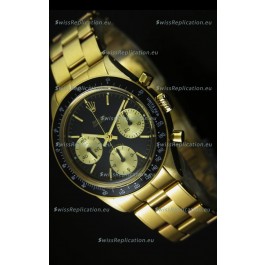Rolex Daytona 6263 Cosmograph Black Dial in Gold Case
