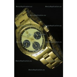 Rolex Daytona 6263 Cosmograph Gilt Gold Dial in Gold Case