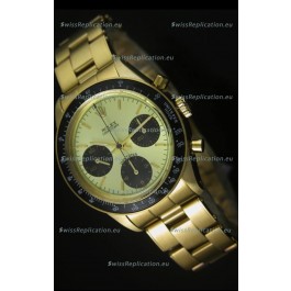 Rolex Daytona 6263 Cosmograph Metallic Dial in Gold Case