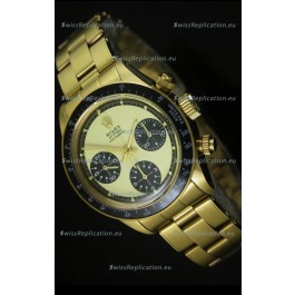 Rolex Daytona 6263 Cosmograph White Dial in Gold Case