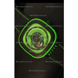 SevenFriday P-32 Black and Green with Original Miyota 82S7 Movement - 1:1 Mirror Quality