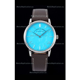 A.Lange & Sohne Saxonia Thin Swiss Replica Watch Steel Case Tiffany Blue Dial