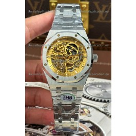 Audemars Piguet Royal Oak Super Clone Openworked Stainless Steel Watch 