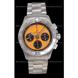 Breitling Super Clone Super Avenger B01 Chronograph Yellow Dial Watch 