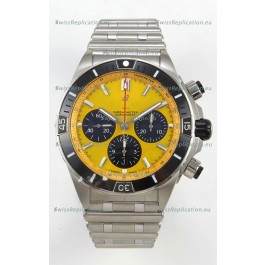 Breitling Chronomat Super Clone B01 42 Edition Swiss 904L Steel Watch Yellow Dial 