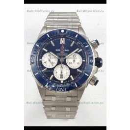 Breitling Chronomat Super Clone B01 42 Edition Swiss 904L Steel Watch Blue Dial 