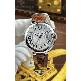 Ballon De Cartier Swiss Automatic 1:1 Mirror Quality 33MM in White Dial 