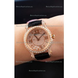 Chopard Happy Diamonds Mossanites Edition Super Clone Quartz Watch