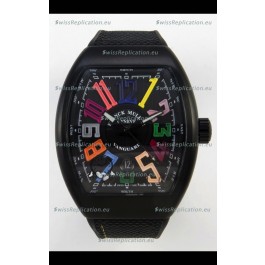 Franck Muller Super Clone Vanguard V45 Racing Carbon Watch in Nylon Strap