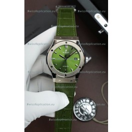 Hublot Super Clone Classic Fusion Titanium Green Dial 42MM Watch