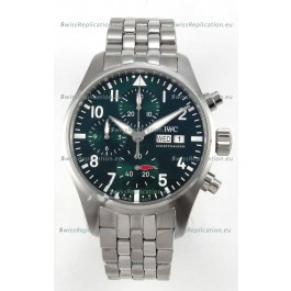IWC Super Clone Pilot Chronograph Edition Green Dial Swiss Replica Watch 