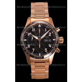 IWC Pilot's IW388306 Super Clone Chronograph 41 Mercedes-AMG Pertonas F1 Rose Gold Watch 
