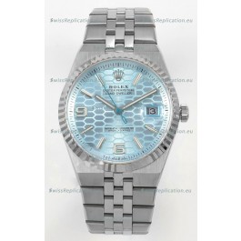 Rolex Land-Dweller 127336 Ice Blue Honeycomb 40MM Swiss Replica Watch 