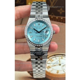 Rolex Land-Dweller 127336 Ice Blue Honeycomb 40MM Swiss Replica Watch 