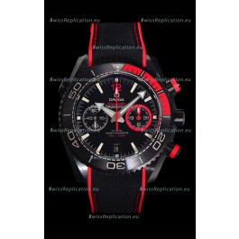 Omega Super Clone Planet Ocean 600M Chronograph Black Ceramic Replica Watch