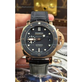 Panerai Super Clone Submersible PAM974 Rose Gold Watch 42MM