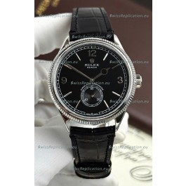 Rolex 1908 Perpetual Swiss Movement Replica Watch in Steel Casing Black Dial 