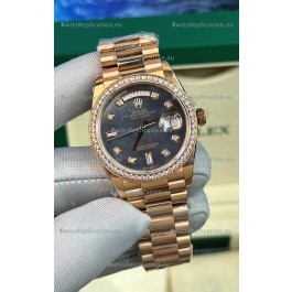 Rolex Day Date Presidential 18K Rose Gold Watch 40MM - Pearl Dial 1:1 Mirror Quality