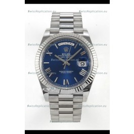 Rolex Day Date Super Clone Blue Roman Dial 40MM 220 Grams Swiss Replica watch 