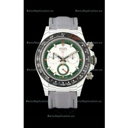 Rolex Daytona DiW Alpine Edition Watch - Forged Cabon Casing 1:1 Mirror Replica