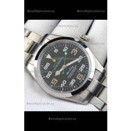 Rolex Air King Japanese Movement Replica Watch in Stainless Steel Black Dial 40MM