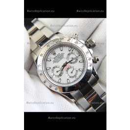 Rolex Daytona Japanese Movement Replica Watch in White Dial 