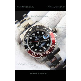 Rolex GMT Masters II Japanese Movement Replica Watch Steel Case Black Dial