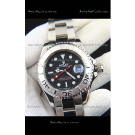 Rolex Yachtmaster Stainless Steel Japanese Replica Watch - 40MM - Black Dial 
