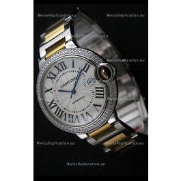 Cartier Ballon Bleu Swiss Replica Automatic Watch in White Dial