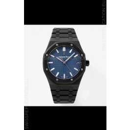 Audemars Piguet Royal Oak PVD Coated Swiss Replica Watch 3120 Swiss Movement - Blue Dial 