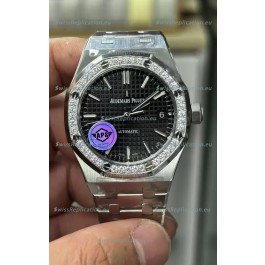 Audemars Piguet Royal Oak 37MM Black Dial Watch in 3120 Movement - 1:1 Mirror Replica