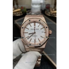 Audemars Piguet Royal Oak 37MM Frosted Casing Watch in 3120 Movement - 1:1 Mirror Replica