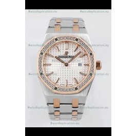Audemars Piguet Royal Oak 33MM Two Tone Casing White Dial 1:1 Mirror Replica Watch