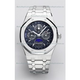 Audemars Piguet Royal Oak Perpetual Calendar Swiss Replica 904L Steel - Navy Blue Dial 