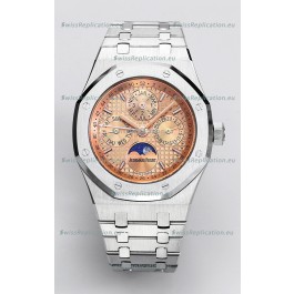 Audemars Piguet Royal Oak Perpetual Calendar Swiss Replica 904L Steel - Champange Dial