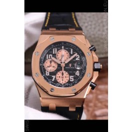 Audemars Piguet Royal Oak Offshore Chronograph Rose Gold 904L Steel 1: 1 Mirror 3126 Movement
