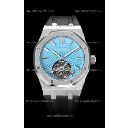 Audemars Piguet Royal Oak Tourbillon 41mm in 904L Casing - Tiffany Blue Tapisserie Dial 1:1 Ultimate Replica