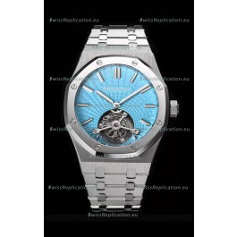 Audemars Piguet Royal Oak Tourbillon 41mm in 904L Casing - Tiffany Blue Tapisserie Dial 1:1 Ultimate Replica
