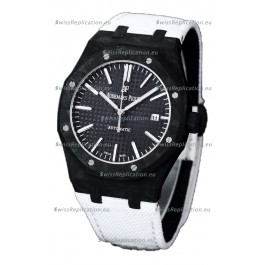 Audemars Piguet Royal Oak Ref.15400 Forged Carbon Casing Watch Black Dial in 1:1 Mirror Replica