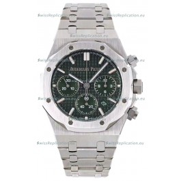 Audemars Piguet Royal Oak Chronograph 1:1 Mirror Replica - 904L Steel in Green Dial 41MM