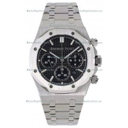 Audemars Piguet Royal Oak Chronograph 1:1 Mirror Replica - 904L Steel in Black Dial 41MM